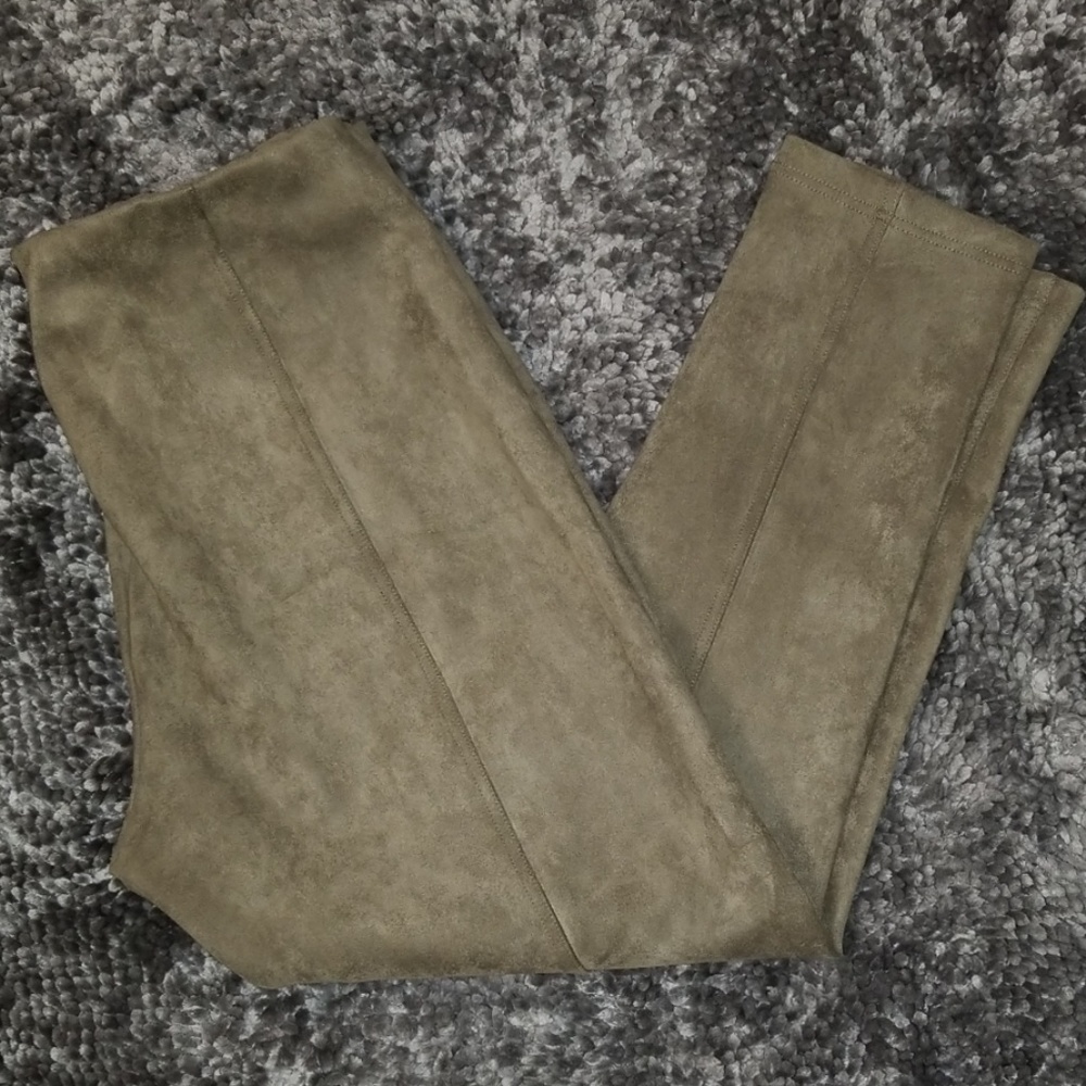 Suede Leggings size XL Sage Green